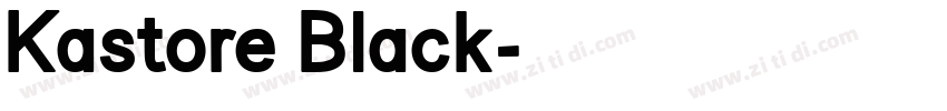 Kastore Black字体转换